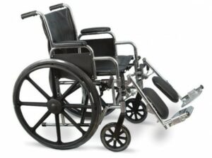 Fauteuil roulant avec repose mollet